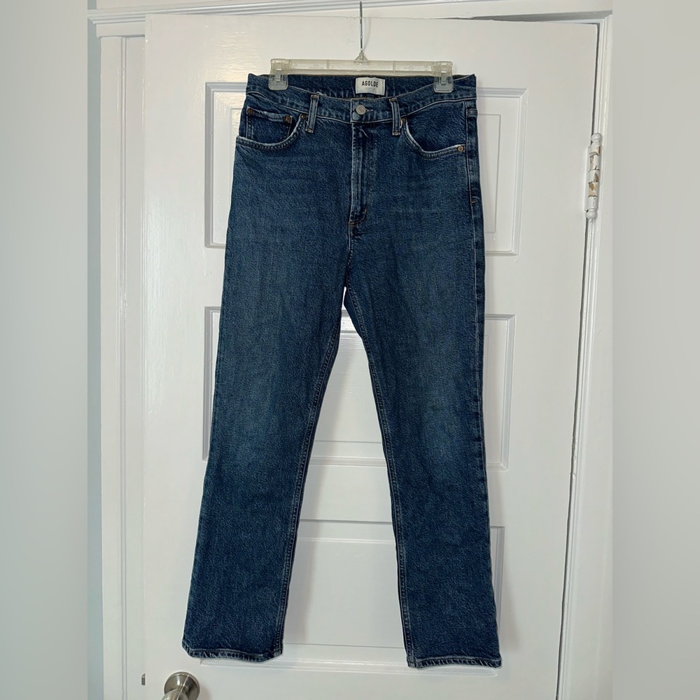 AGOLDE Women's '90s Crop Loose Fit Organic Cotton Jeans